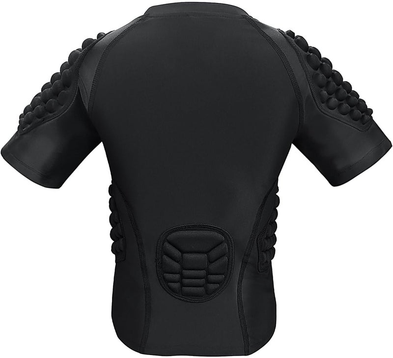 Topeter Football Padded Shirt for Youth, Kids Compression Rib Protector Shirts with Rib/Chest/Shoulder/Back Pads - Image 3
